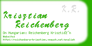krisztian reichenberg business card